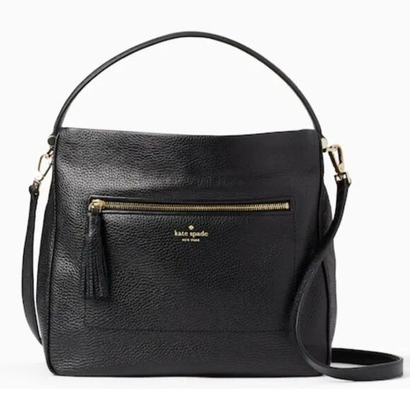 Marc Jacobs Handbags - Kate Spade New York Michaela Chester Street Crossbody Tote Bag in Black Leather